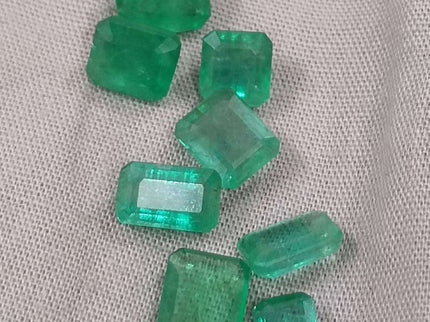 13.63ct Natural Zambian Emerald Parcel Earth Mined Loose Gemstones