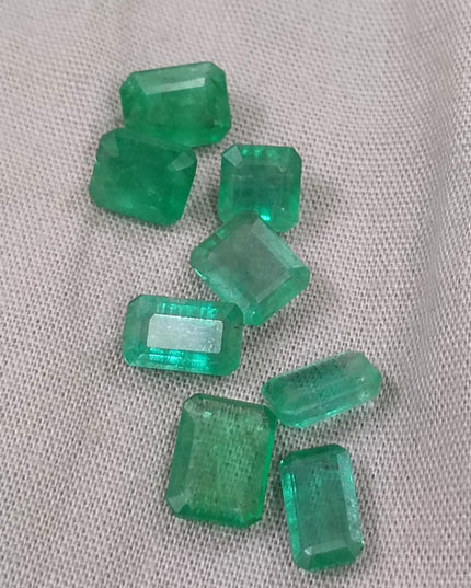 13.63ct Natural Zambian Emerald Parcel Earth Mined Loose Gemstones