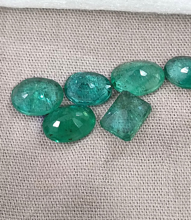 Natural Emerald Lot 8.50ct Medium Green Zambian Loose Gemstones