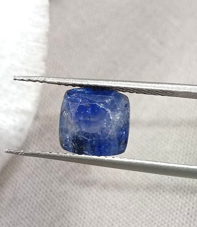3.44ct Certified  Blue Ceylon Sapphire, Natural Only Heat Earth Mined Gemstone.