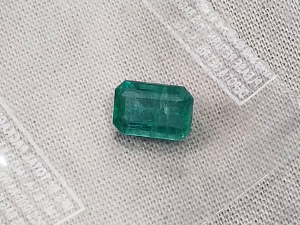 Emerald Natural 1.48ct Zambia SGL Certified Medium Bluish Green Loose Gemstone