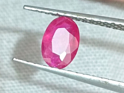 Certified 0.49ct Natural Unheated Blood Red Mozambique Ruby.