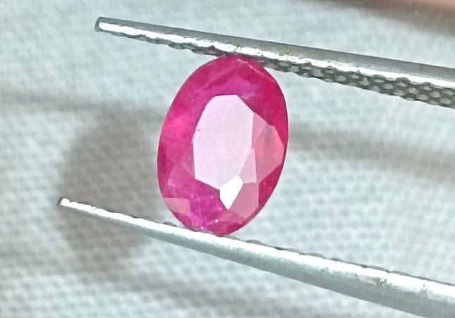 GSI Certified 0.49ct Blood Red Mozambique Ruby, Natural untreated Gemstone