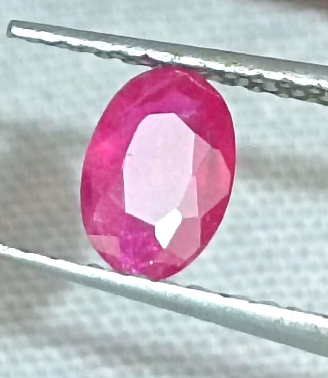 Certified 0.49ct Natural Unheated Blood Red Mozambique Ruby.
