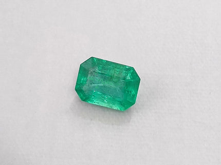 1.08ct Panjshir Emerald Natural SGL Certified Medium Green Octagon Cut Gemstone