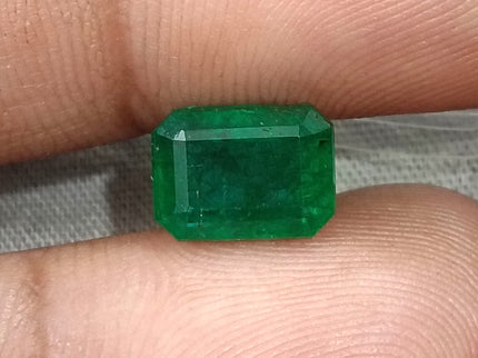 Natural Emerald 2.81ct Certified Deep Royal Green Octagon Cut Gemstone