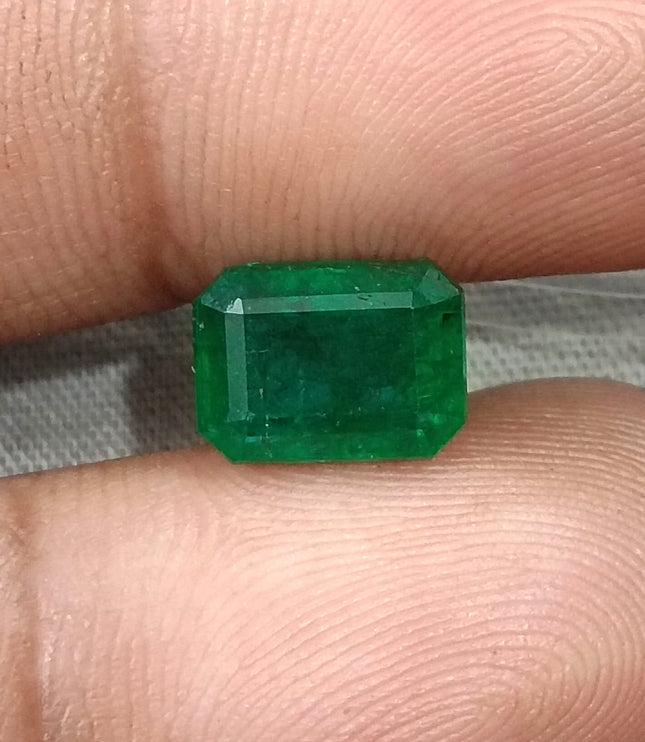 Natural Emerald 2.81ct Certified Deep Royal Green Octagon Cut Gemstone