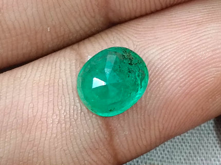 Zambian Emerald 2.38ct Certified Deep Green Natural Loose Gemstone