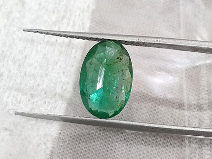 1.92ct Natural Emerald SGL Certified Deep Intense Green Oval Cut Loose Gemstone