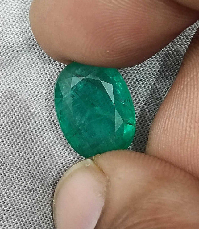 Panjshir Emerald 7.48ct Natural Spring Green Oval Cut Loose Stone