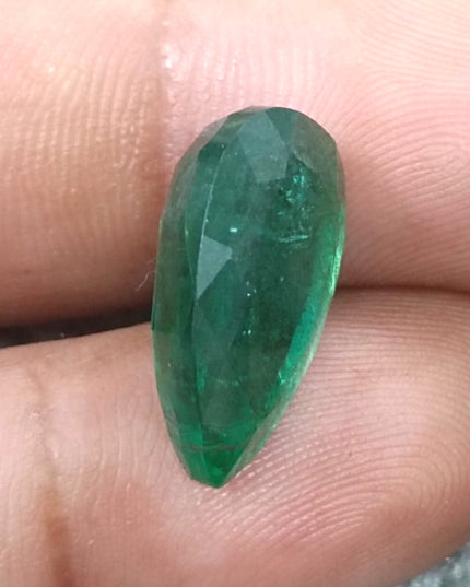 9.61ct Deep Vivid Green Natural Emerald, Earth Mined Gemstone