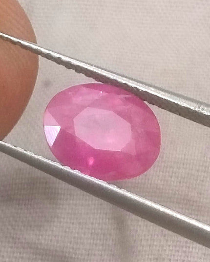 2.22ct GSI Certified Burmese Ruby Untreated Unheated Loose Gemstone