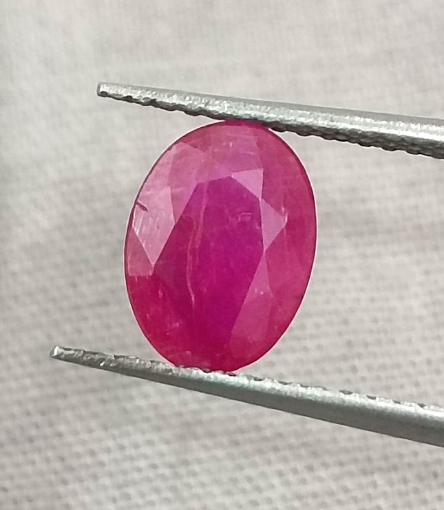 GSI Certified 1.33ct Mozambique Ruby, Natural Untreated Gemstone