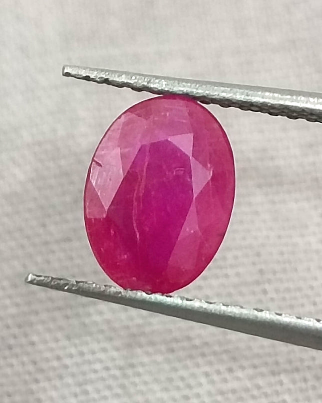 GSI Certified 1.33ct Mozambique Ruby, Natural Untreated Gemstone