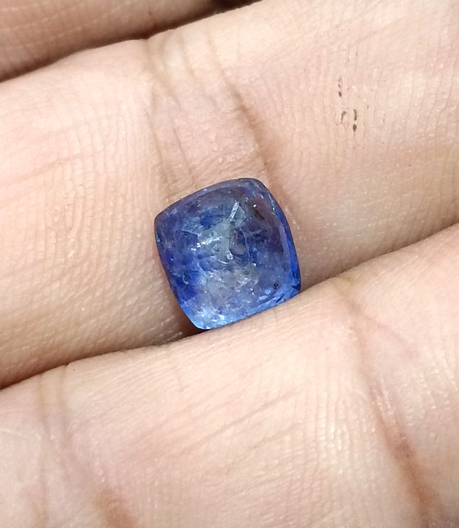 3.44ct Certified  Blue Ceylon Sapphire, Natural Only Heat Earth Mined Gemstone.
