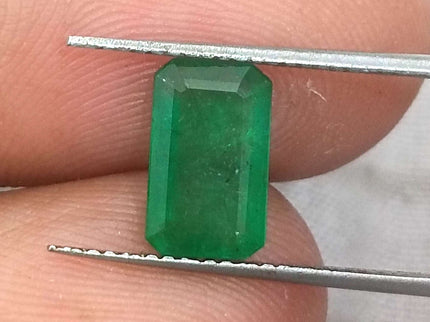 Swat Emerald 1.66 Certified Natural Medium Deep Green Gemstone