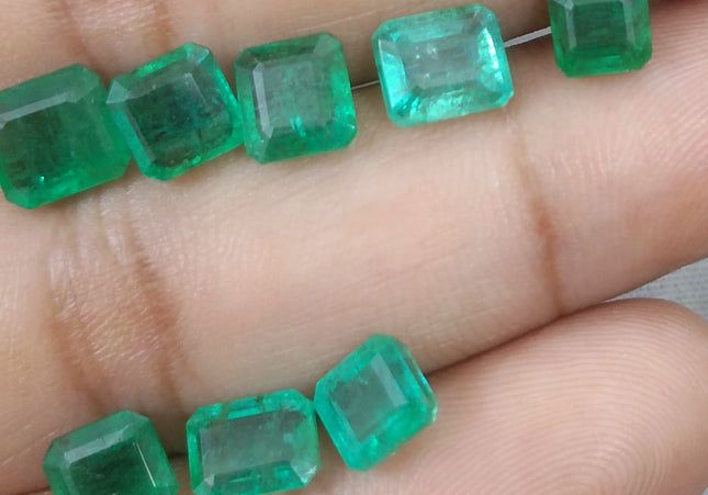 11.37ct Natural Zambian Emerald Parcel Loose Gemstone