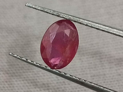 Certified 0.99ct Untreated Natural Pigeon Blood Red Ruby.