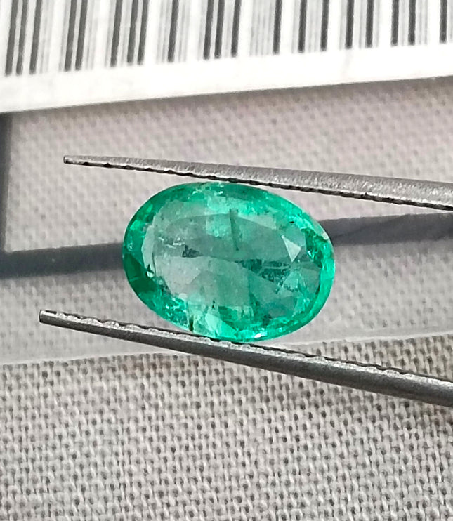 GSI Certified 1.42ct Panjshir Emerald Natural Gemstone
