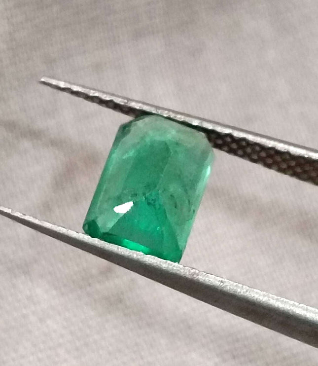 1.35ct Panjshir Emerald, Certified Natural minor oiled Stone