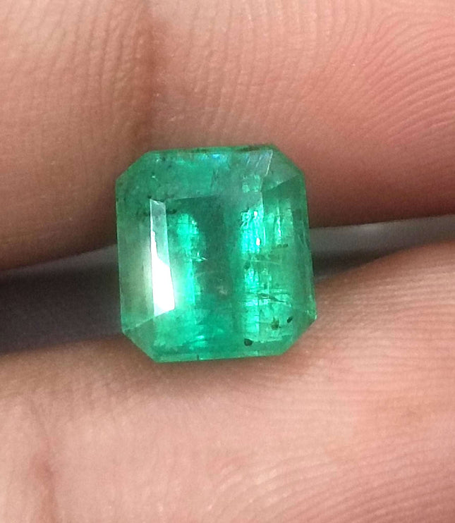 3.52ct Certified Zambian Natural Emerald Stone