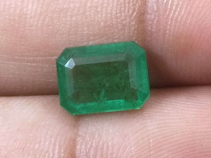 Zambian Emerald 2.76ct Certified Natural Medium Green Octagon Cut Loose Gemstone
