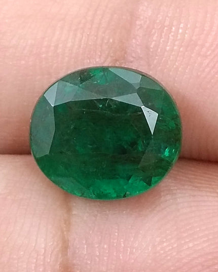 5.68ct Deep Green Natural Emerald, Earth Mined Loose Gemstone