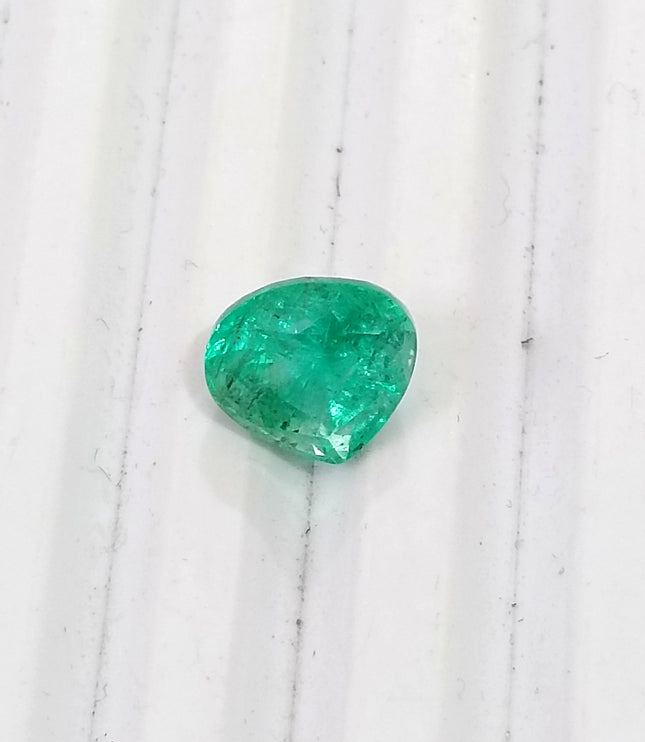 2.59ct Colombian Emerald Natural SGL Certified Medium Green Pear Cut Loose Gemstone