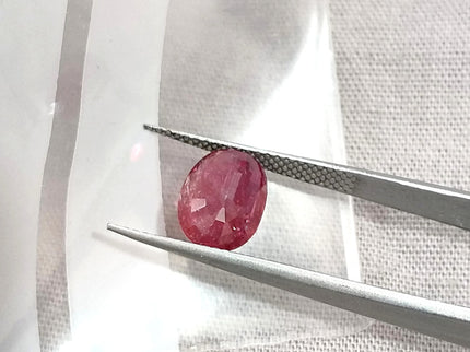 2.28ct Natural Untreated Ruby Pomegranade Red SGL Certified Oval Loose Gemstone
