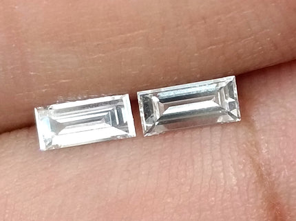 0.53ct Matched Pair Baguette Cut Diamonds(CVD)E VVS