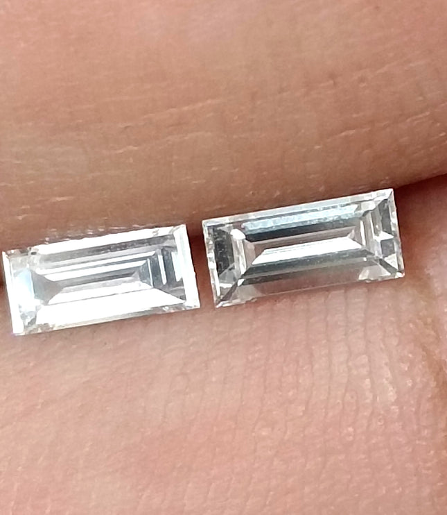 0.53ct Matched Pair Baguette Cut Diamonds(CVD)E VVS
