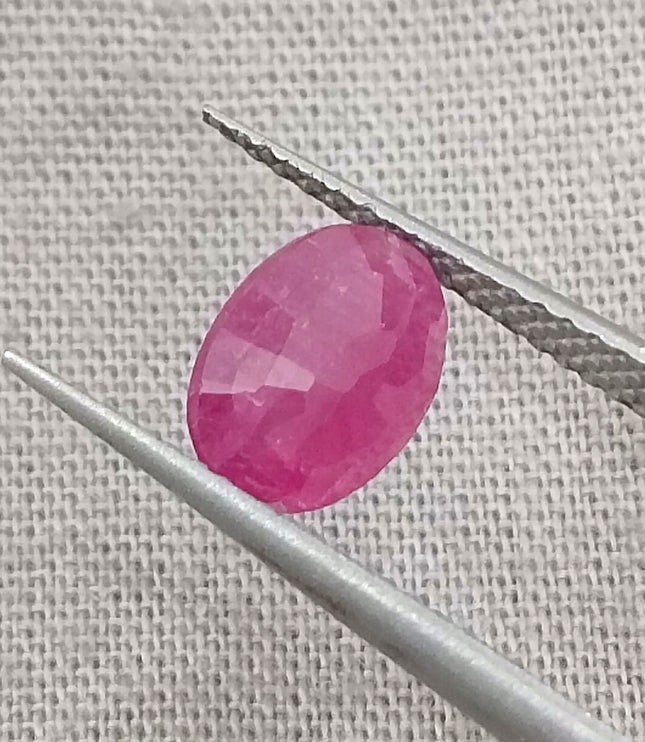 GSI Certified 1.34ct Mozambique Ruby, Natural Untreated Ruby