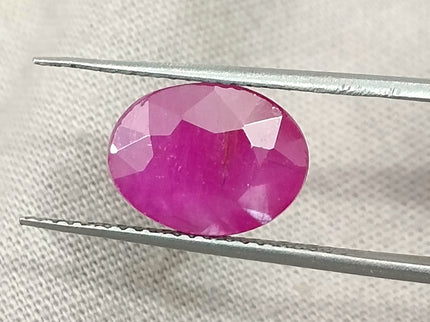 Mozambique Ruby 4.00ct Natural Unheated Red Oval Cut Certified Gemstone