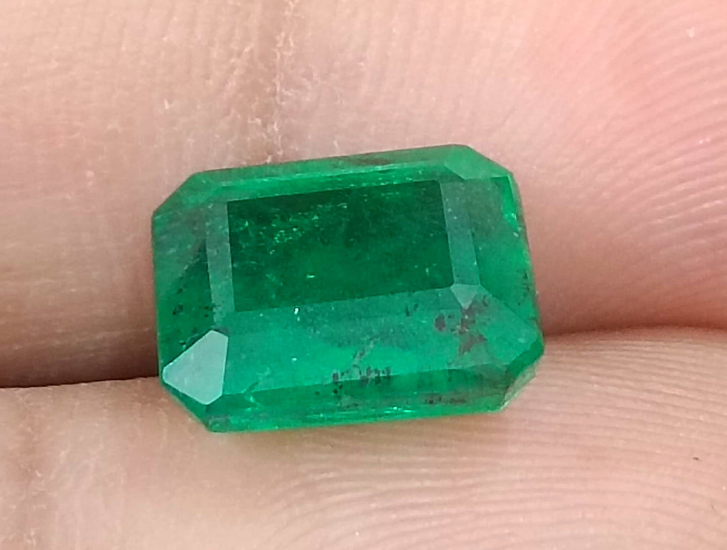 4.25ct Vivid Deep Green Emerald, Natural Earth Mined Gemstone - SMSGEMS 