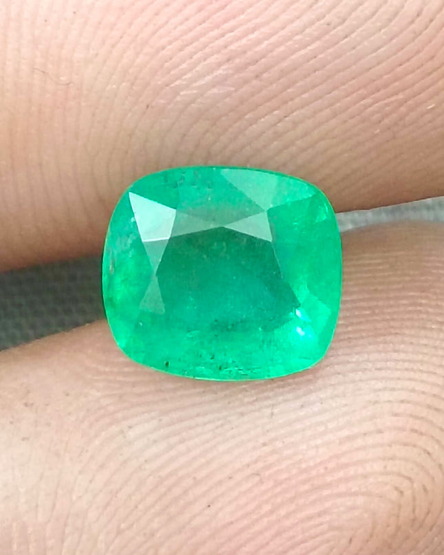 GSI Certified 2.32ct Neon Green Ethiopian Emerald, Natural Gemstone
