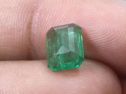 Zambian Emerald 2.76ct Certified Natural Medium Green Octagon Cut Loose Gemstone