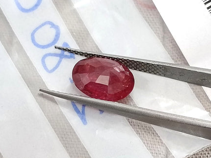 2.80ct Unheated Natural Ruby Mozambique SGL Certified Vivid Red Oval Loose Gemstone