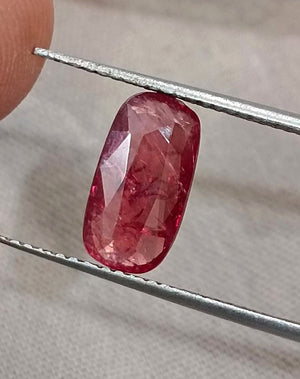 2.04ct Unheated Natural Ruby Wine Red SGL Certified Mozambique Cushion Cut Loose Stone