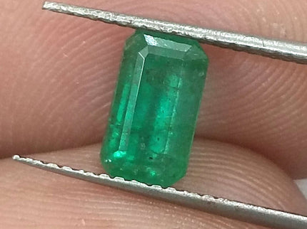 1.44ct Certified Panjshir Emerald, Natural Golden Green Stone