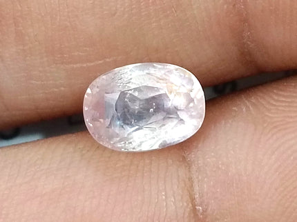 Padparadscha Sapphire 3.36ct IGI Certified Orangy Pink Oval Cut Loose Gemstone
