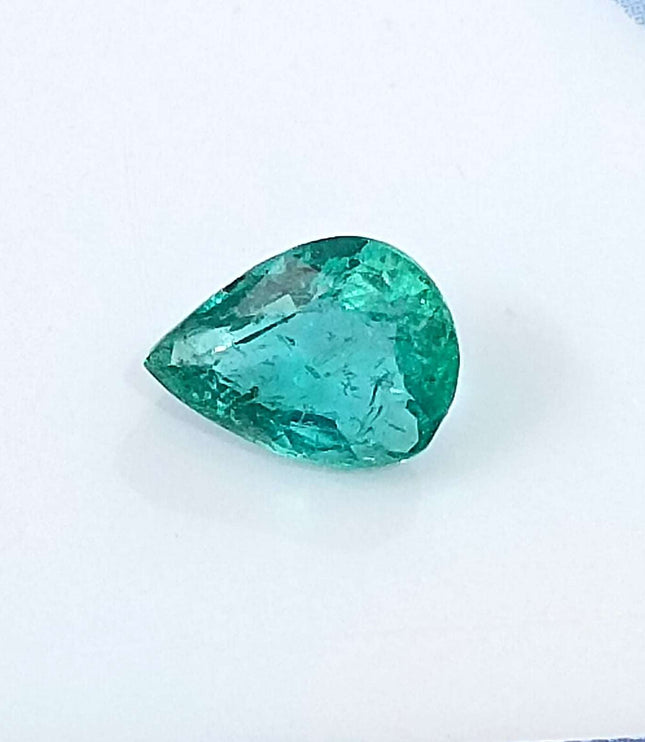 Certified 1.15ct Zambian Natural Emerald