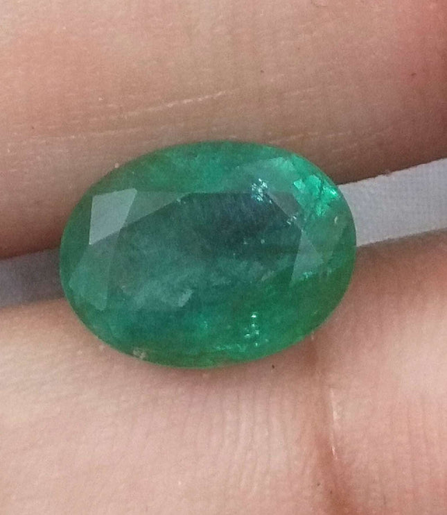 3.82ct Certified Natural Zambian Emerald Stone
