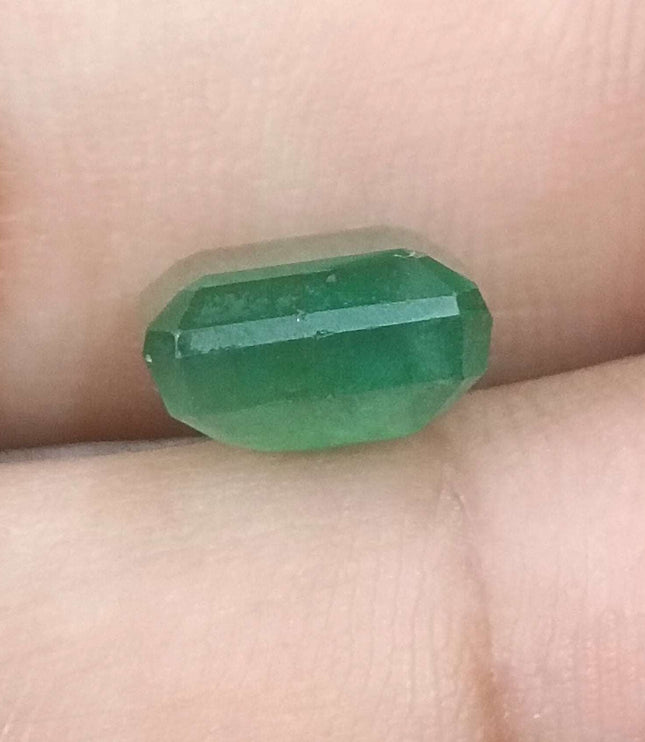 Zambian Emerald 5.30ct Natural Significant Clarity Enhanced Octagon Cut Loose Gemstone