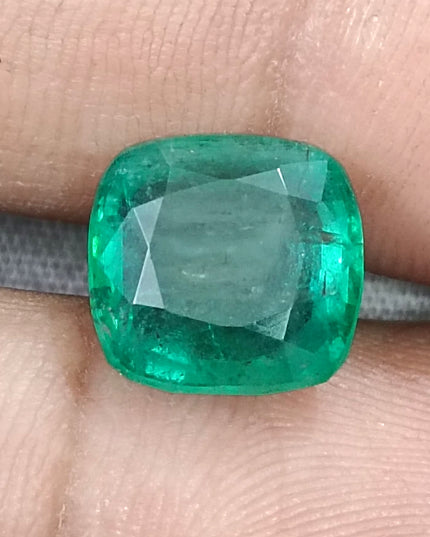 5.87ct Zambian Emerald, Natural Deep Green Gemstone