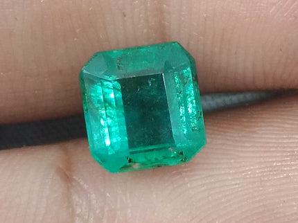 Zambian Emerald 2.61ct Certified Medium Deep Green Natural Gemstone
