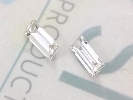 0.53ct Matched Pair Baguette Cut Diamonds(CVD)E VVS