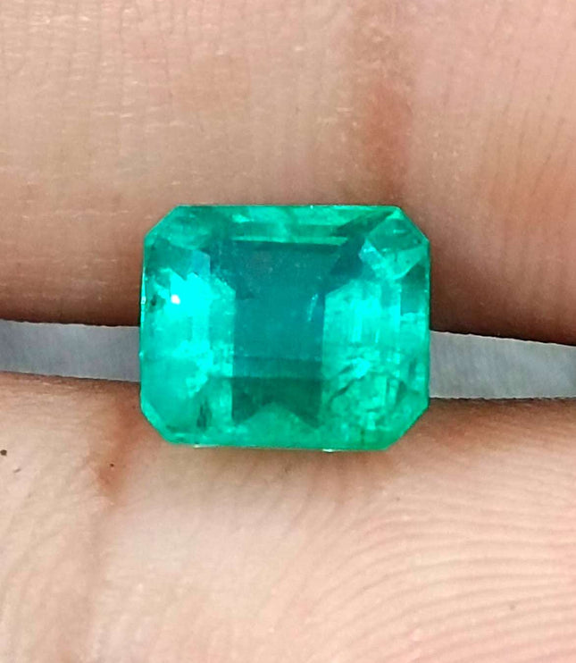 Certified 1.92ct Zambian Natural Emerald