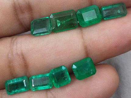 13.63ct Natural Zambian Emerald Parcel Earth Mined Loose Gemstones