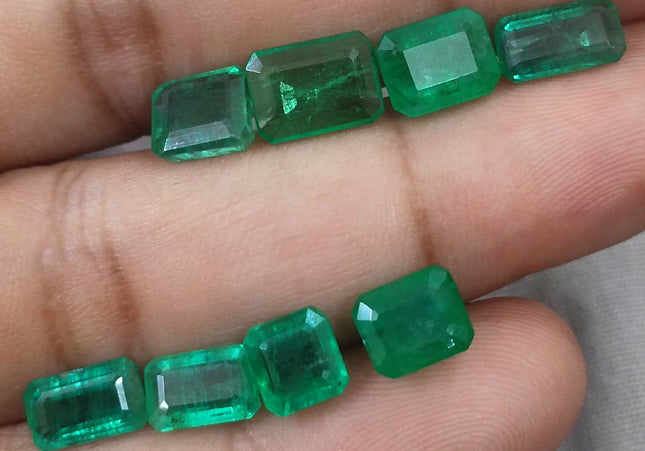 13.63ct Natural Zambian Emerald Parcel Earth Mined Loose Gemstones