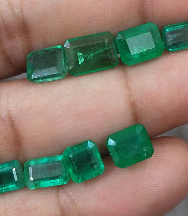 13.63ct Natural Zambian Emerald Parcel Earth Mined Loose Gemstones